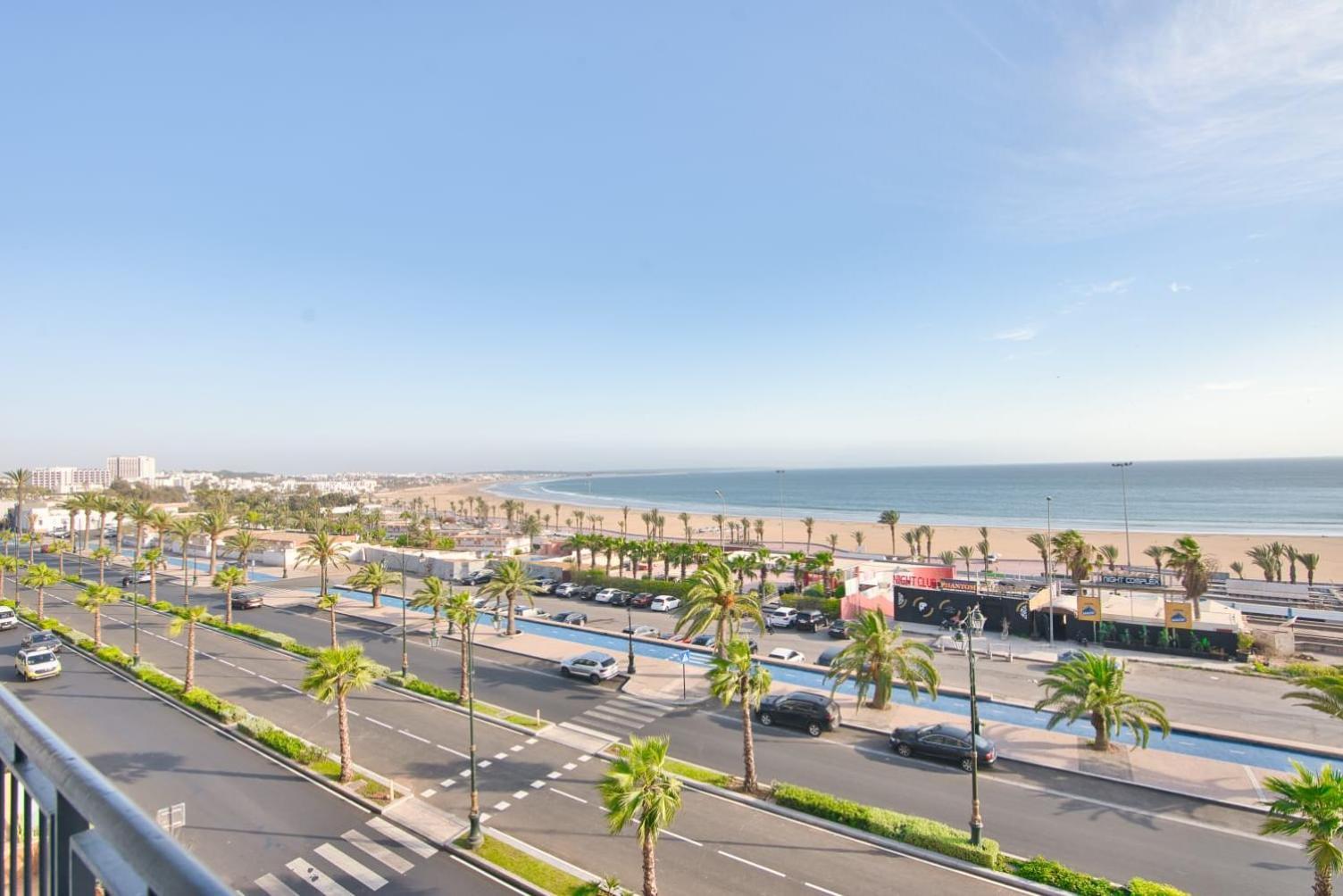 Luxury Seafront Apartment 101Sqm With Wi-Fi And Parking Agadir Dış mekan fotoğraf