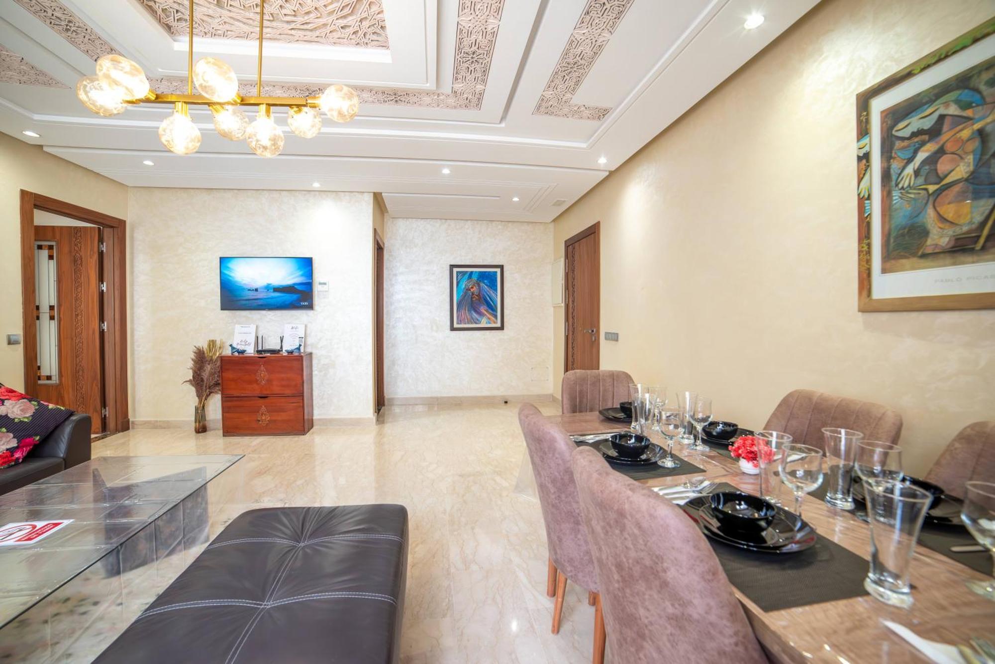 Luxury Seafront Apartment 101Sqm With Wi-Fi And Parking Agadir Dış mekan fotoğraf