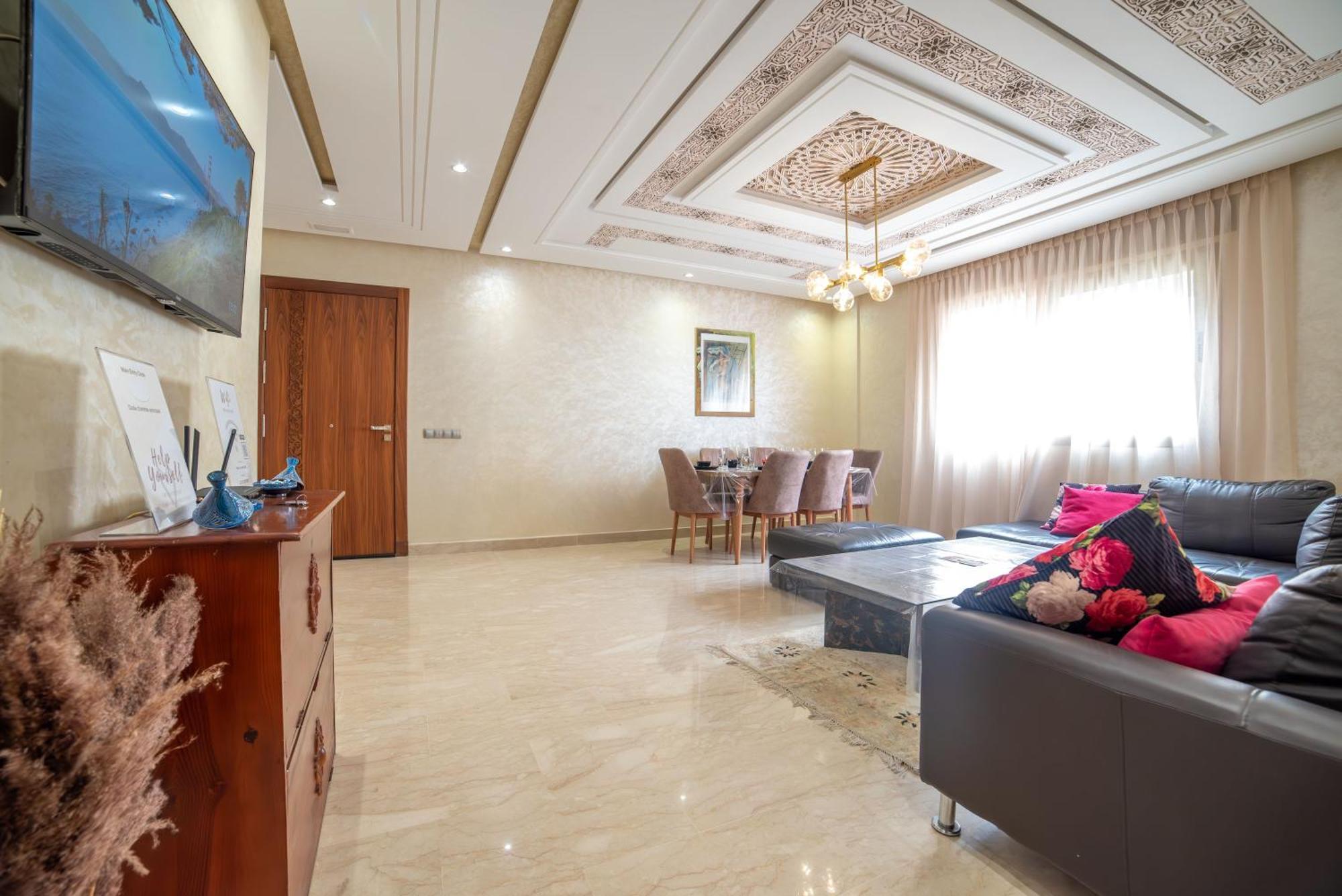 Luxury Seafront Apartment 101Sqm With Wi-Fi And Parking Agadir Dış mekan fotoğraf