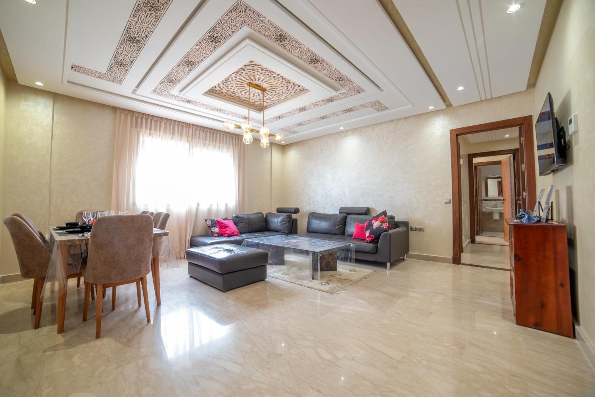Luxury Seafront Apartment 101Sqm With Wi-Fi And Parking Agadir Dış mekan fotoğraf